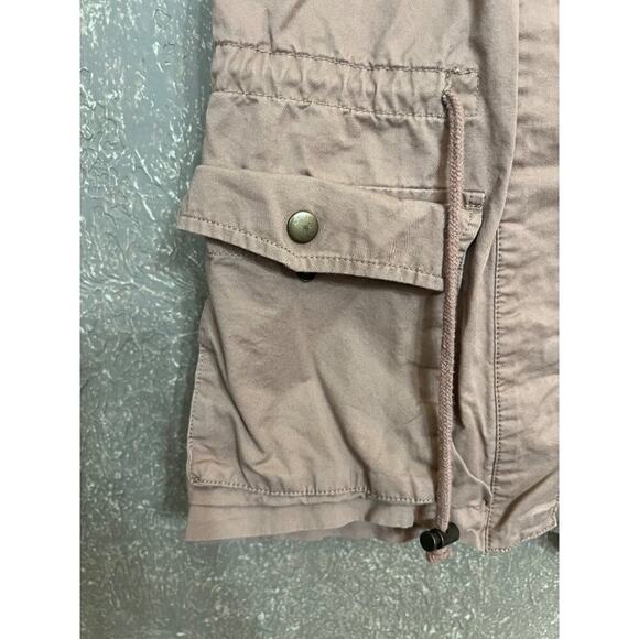 Love Tree Tan Hooded Utility Vest Women's Size Small - Picture 2 of 13